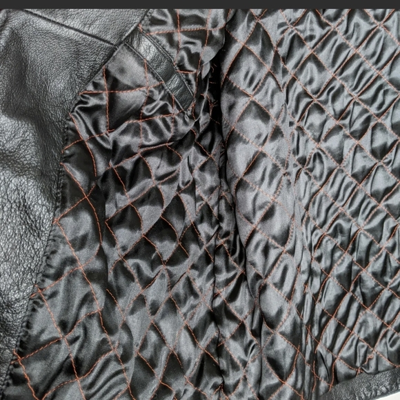 NASCAR Leather Jacket Mens M Tony Stewart Nextel Home Depot 2005 Patches Pocket - Picture 10 of 15